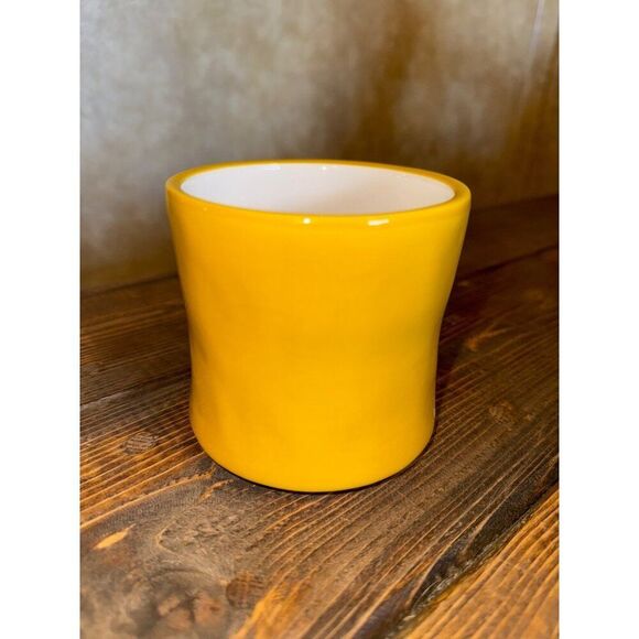Anthropologie Monogram Letter "K" Hand Painted Yellow Ceramic Coffee/Tea - Picture 4 of 9